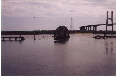 Rotated Train Bridge & Cochran Bridge