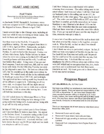 issue # 1 LST-325 newsletter page 4