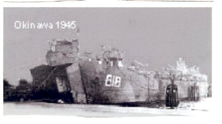 Okinawa 1945 LST-818 on the beach