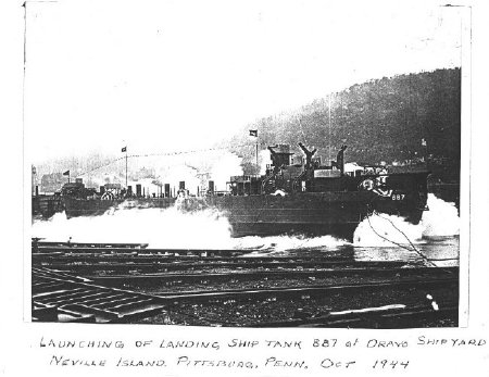 Launching of LST-887