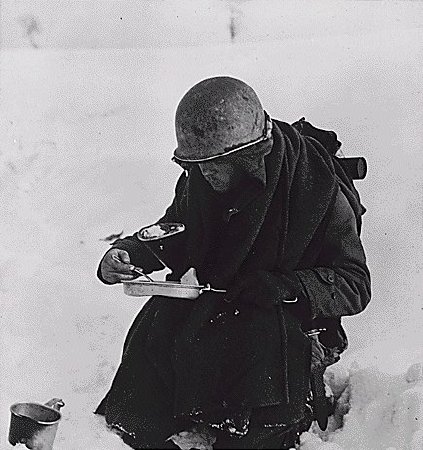 Bootz Mfg Lunch In The Snow, Western Europe Showing Mess Kit