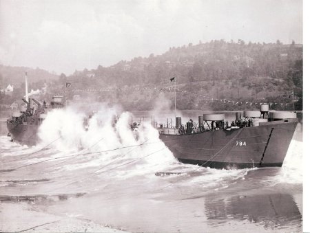 USS LST-794 launched Sept. 16, 1944, Pittsburgh PA.