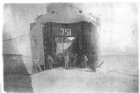 LST-751 on the beach WW11