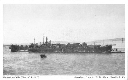 Card 4 Front - LSTs Moored