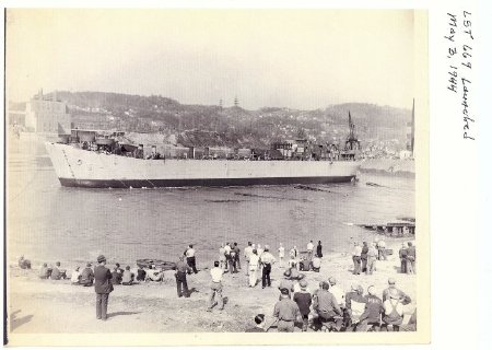 Launching of LST-669 Pittsburgh Pa. May 3, 1944