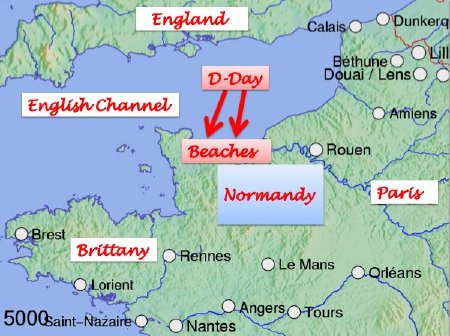 1 D Day Channel Map
