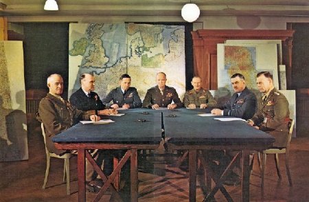 5 D Day Planners Shaef Command - Bradley, Ramsay, Tedder, Eisenhower, Montg