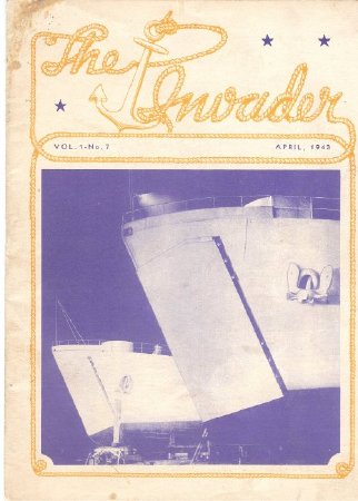 THE INVADER Vol . # 7 April, 1943 ( front page )