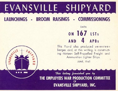 Evansville Shipyard ( front page )