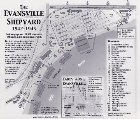 Evansville Shipyard  Map Of Facilities