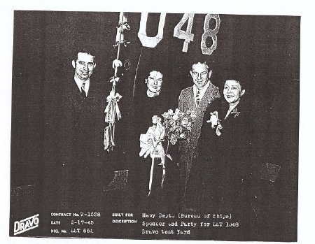 Christening party for LST- 1048 on 2/17/1945
