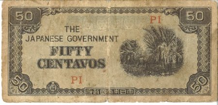 50 Centavos note, Side 1 (of 2)