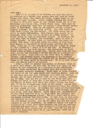 Typed Draft of the Travel Accounts of Victor Iams