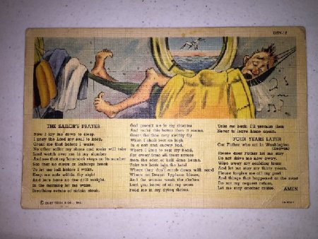 The Sailor's Prayer postcard