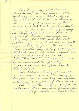 Handwritten Travel Account of Victor Iams, Page 2