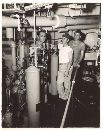 Sailors in Engineroom Front
