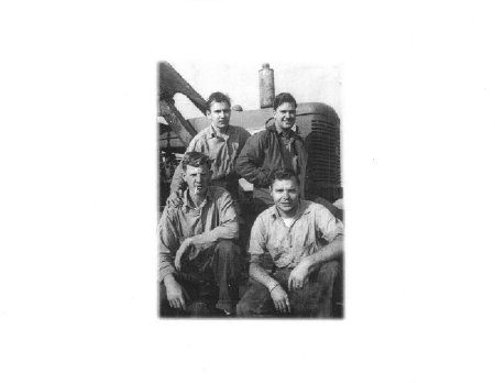 Mr. Myers (back right) and Crewmates