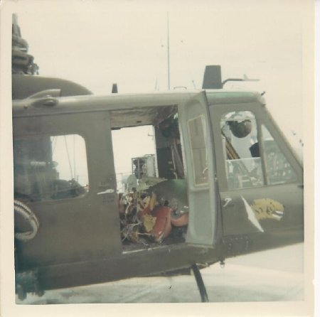 Interior Damage to UH-1 Huey