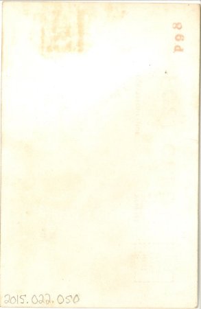Back of postcard with stains and faded print (2 of 2)